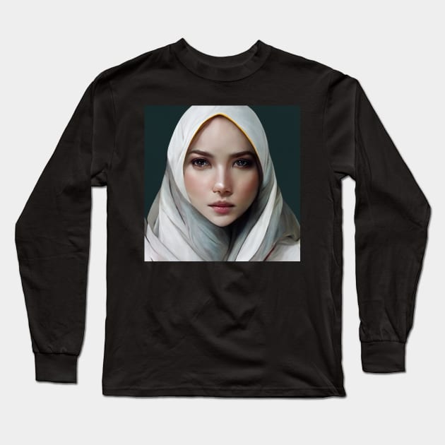 THE BEAUTY OF WOMAN Long Sleeve T-Shirt by artbyalphonse